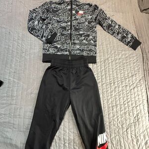 Nike Black and White Graphic Tracksuit